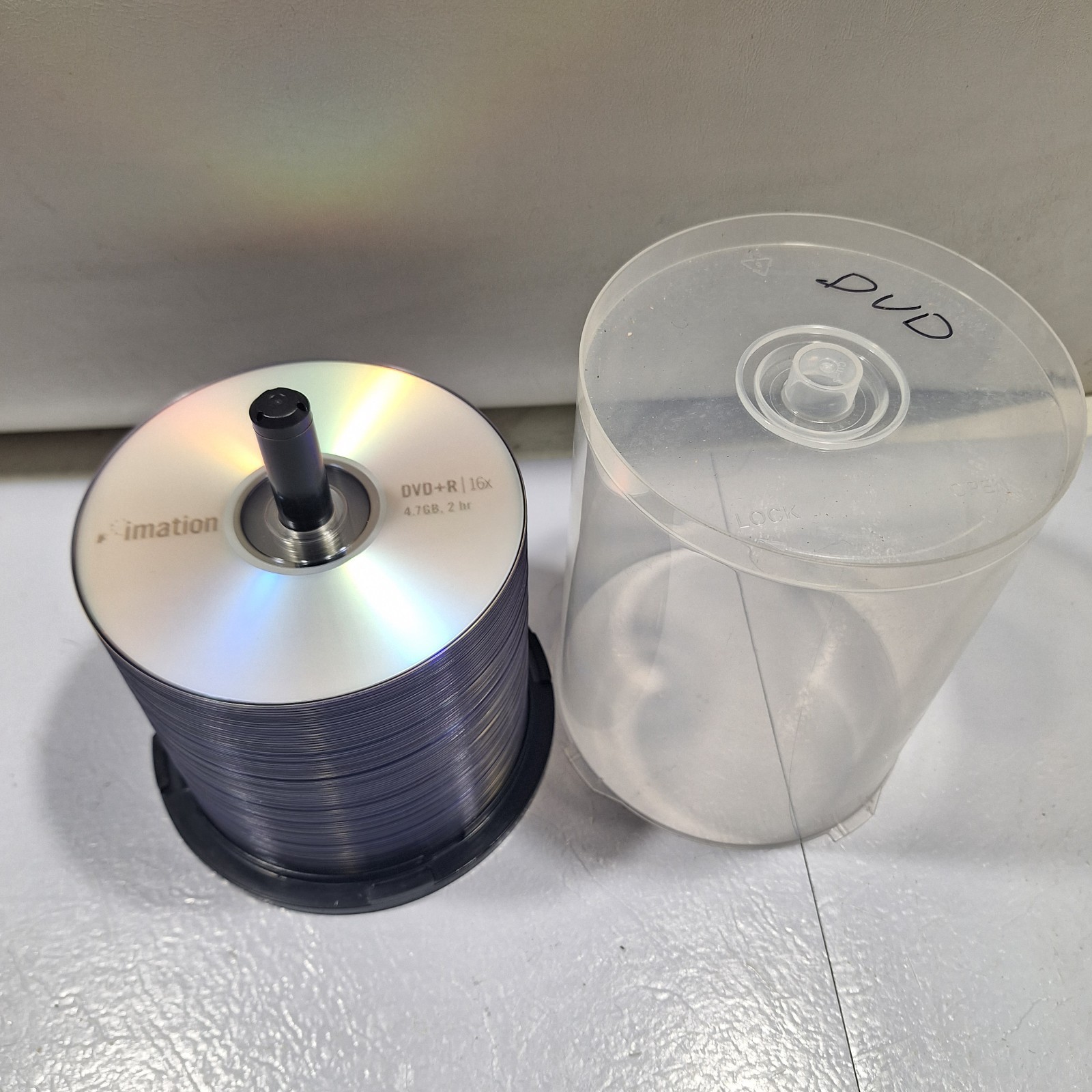 imation DVD+R 16x 4.7 gb 120min recordable dvd disc pack of 83 spindle