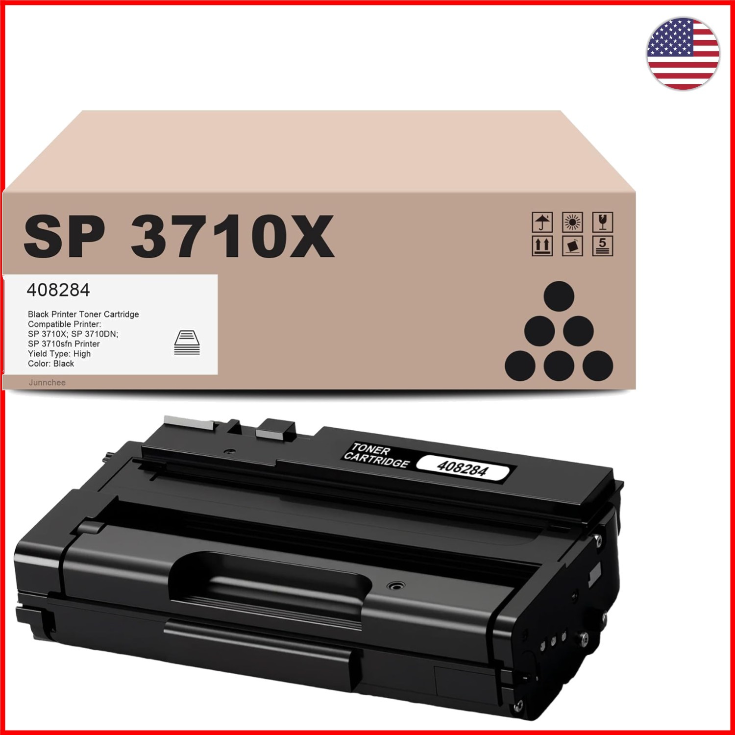 SP 3710X & SP 3710DN Compatible Toner Cartridge - 7000 Pages Rich Black Ink