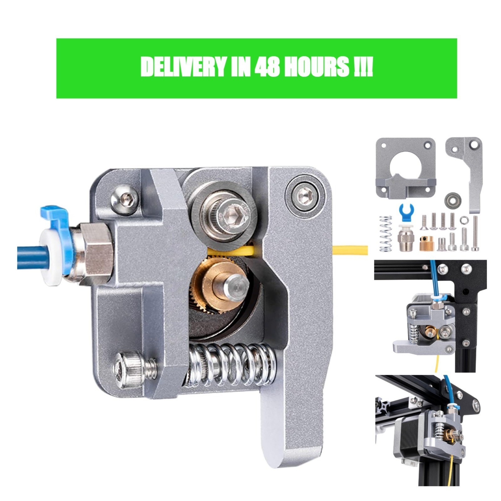 Ender 3 Metal Extruder Upgrade Kit Aluminum MK8 Bowden Drive for Creality 3D