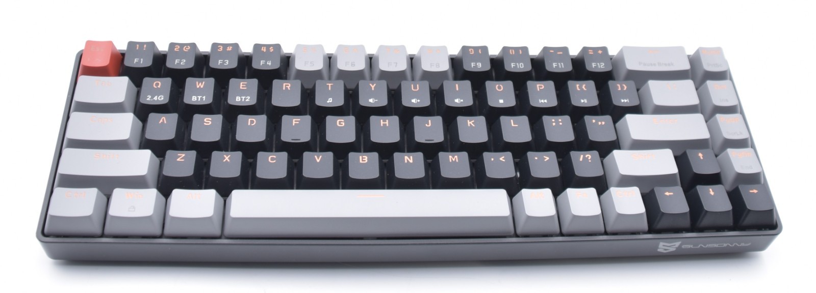 SUNSONNY N-J20PRO 68-Key Wireless Mechanical Keyboard Bluetooth 2.4G Gray