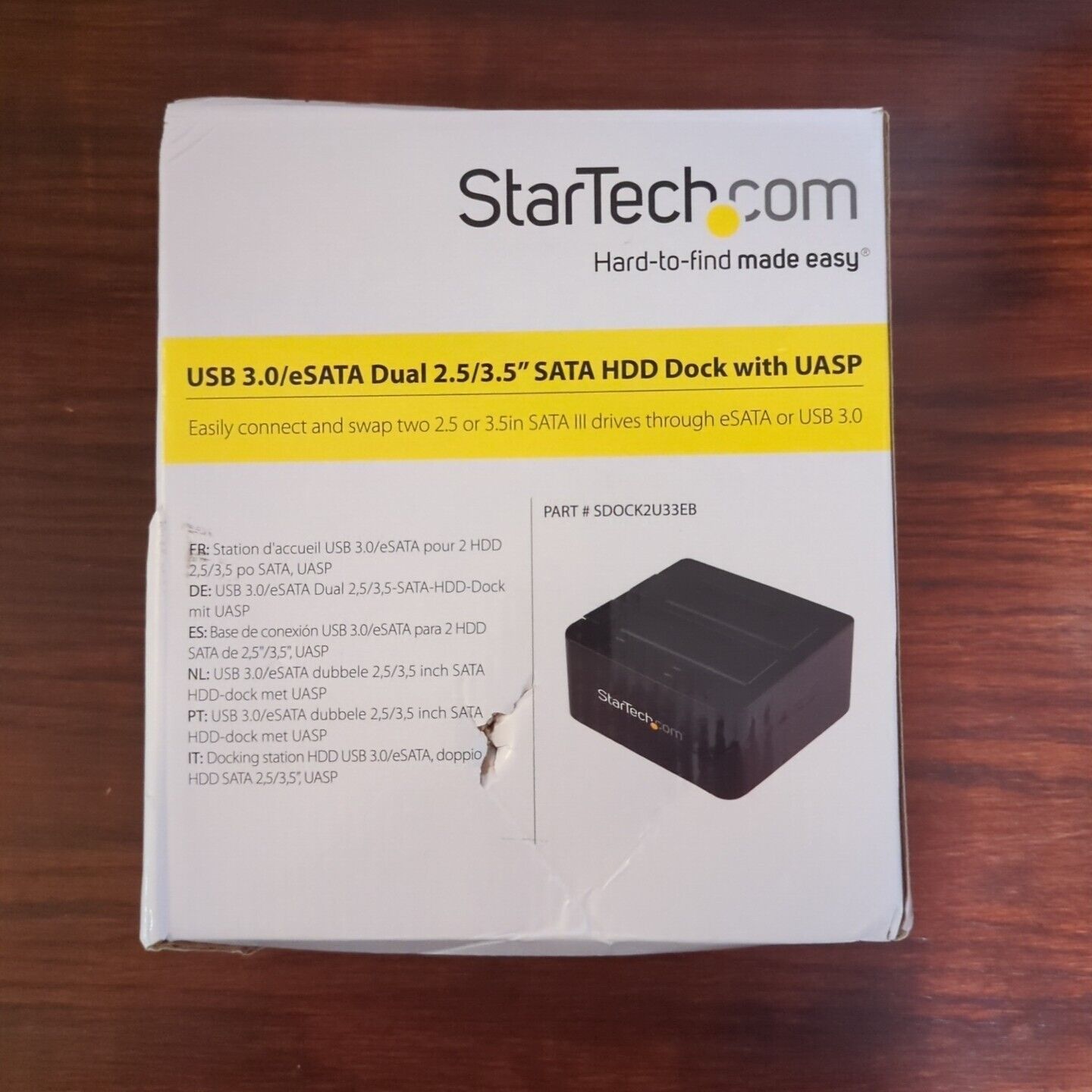 StarTech.com USB 3.0 to Dual 2.5/3.5in SATA HDD Dock w/Adapter READ***