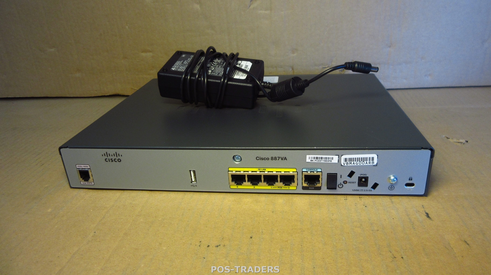 Cisco C887VA-K9 V01 887VA 4-Port Secure router VDSL2/ADSL2+ over POTS - INCL PSU