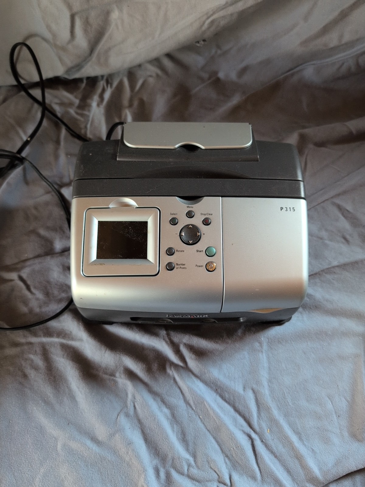 Lexmark P315 Inkjet Printer Snapshot Photo 4x6 W Premium Photo Paper w/ cables 