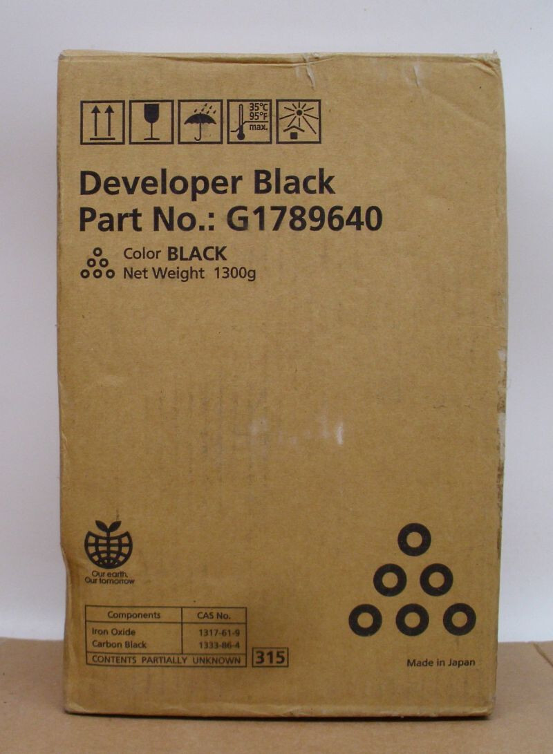 Ricoh G1789640 Developer Black for Pro C720 C720S C900 C900S Lanier Savin