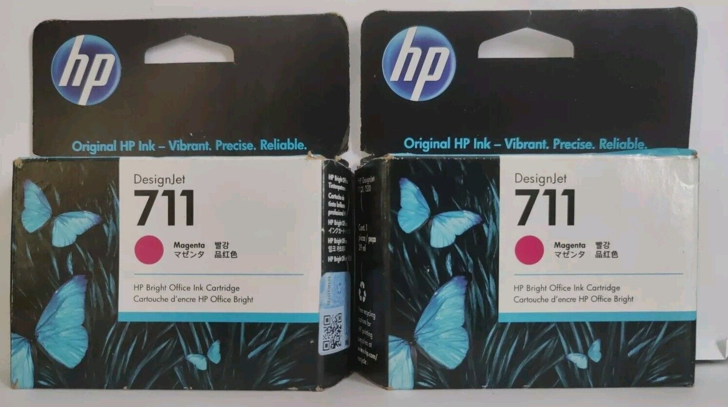 New Genuine HP Ink Cartridge Design Jet 711 Magenta Exp. 01/2023, 03/2023 CZ131A