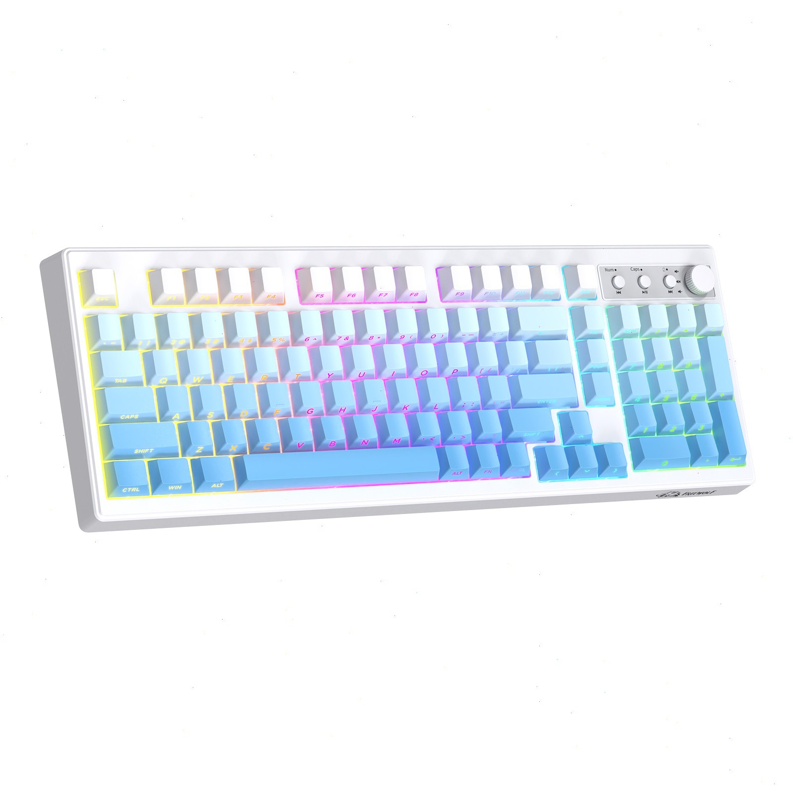 99 Key Hot Swappable Mechanical Gaming keyboard RGB Gradient Blue