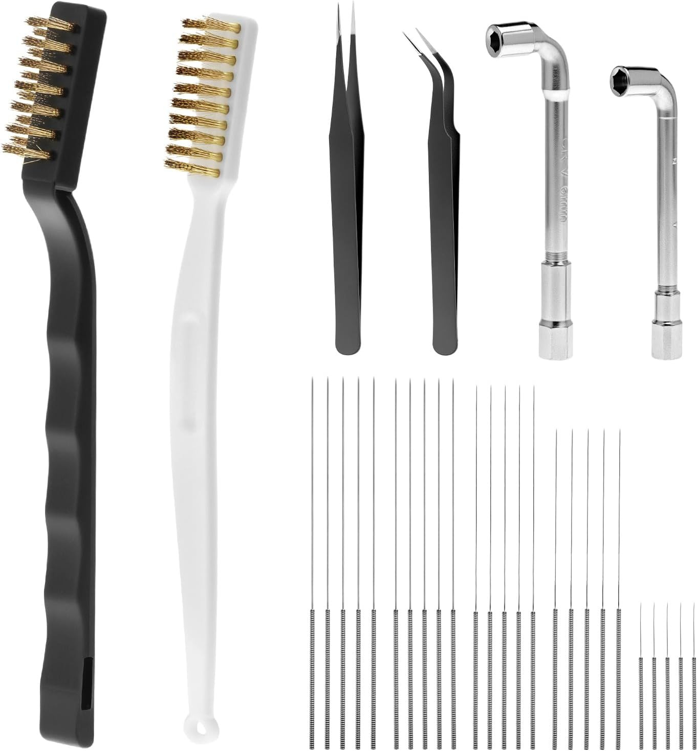 26 Pcs 3D Printer Nozzle Maintenance Kit Wrenches Pins and Brushes Set