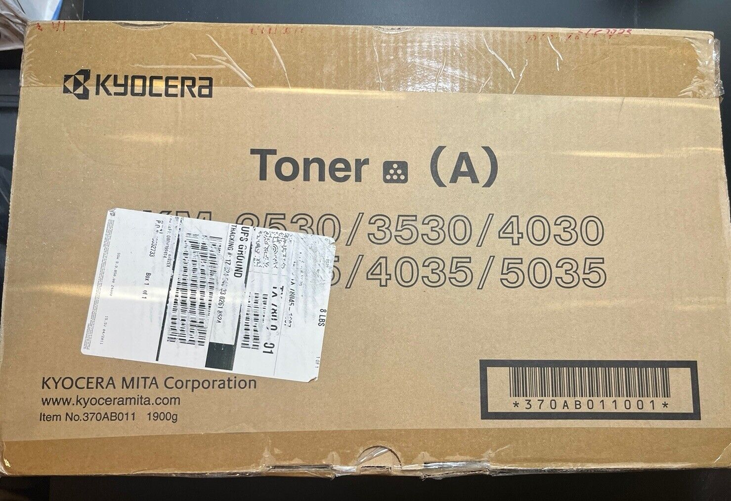 NIB Kyocera Mita Genuine Black Toner 370AB011 KM-2530/3035/3530/4035/4030/5035