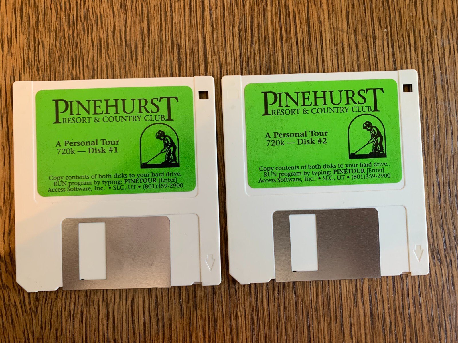 PINEHURST RESORT & COUNTRY CLUB PROGRAM PC MS-DOS 3.5" DISK(S) NEAR MINT TESTED