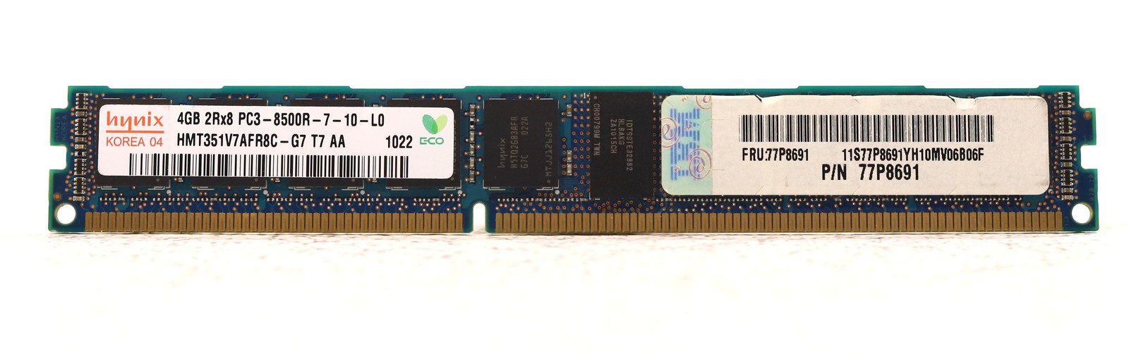Hynix 4GB 2Rx8 PC3-8500R-7-10-L0 ECC REG Server Memory HMT351V7AFR8C-G7 Tested
