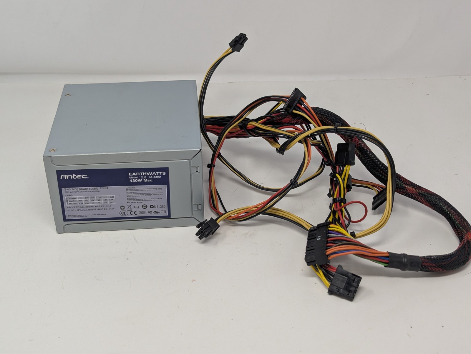 Antec EarthWatts EA-430D 430 Watt ATX Computer Power Supply - Tested