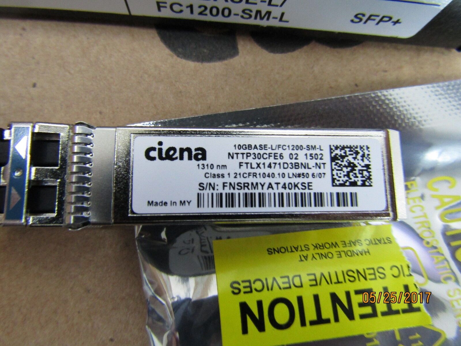 Ciena NTTP30CFE6  New Sealed  IN BOX WOTRBCAKAB 10GBASE 6500