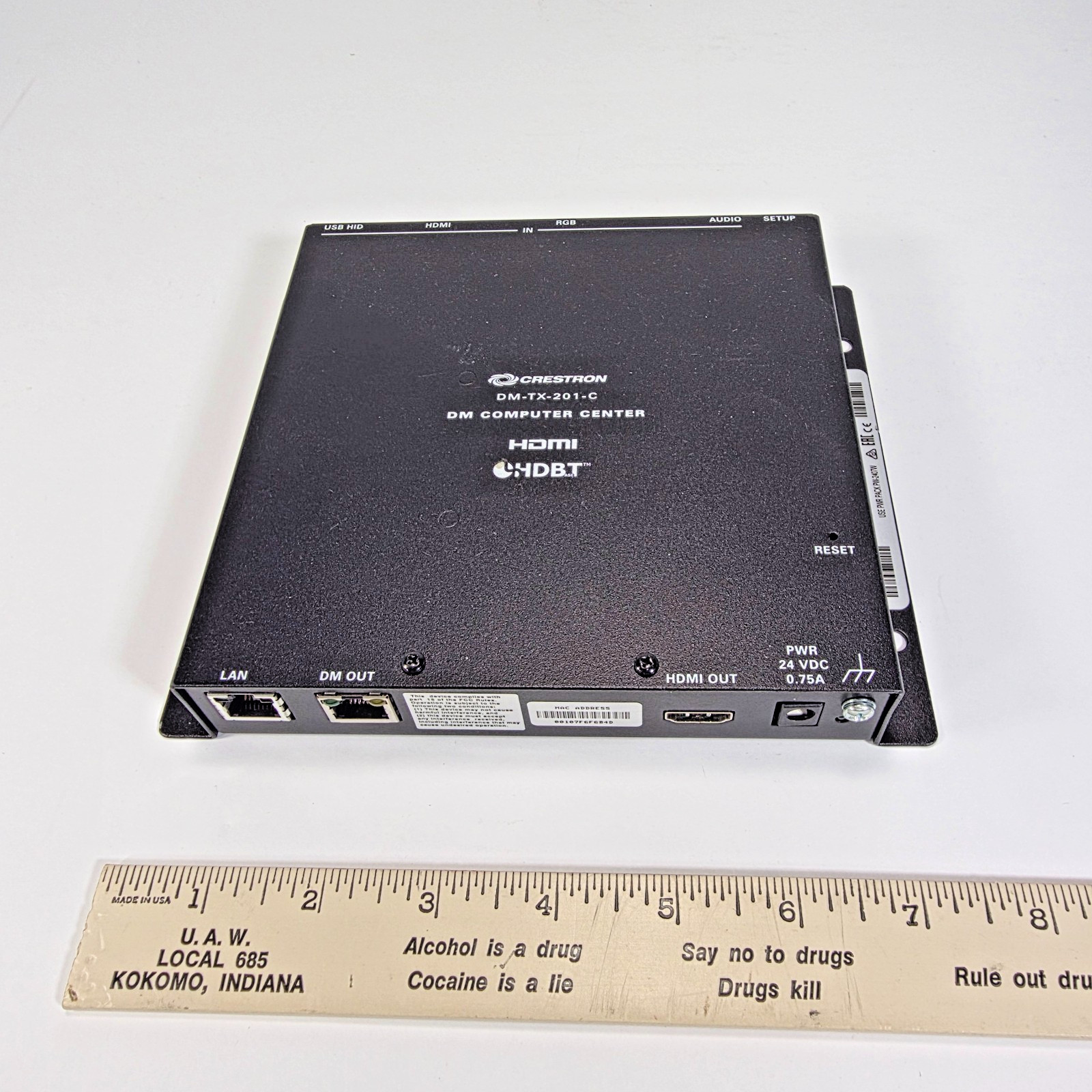 Crestron DM-TX-201-C DigitalMedia Computer Center HDMI HDBaseT AV Transmitter