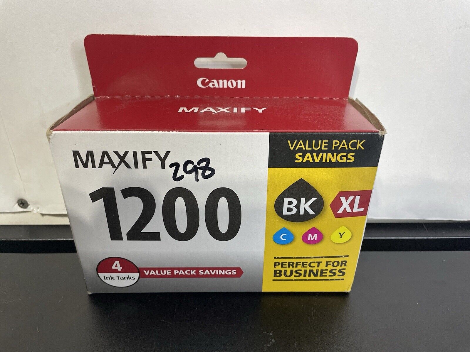 Canon PGI-1200XL Black/Cyan/Magenta/Yellow Ink Cartridge - 9183B005 New In Box