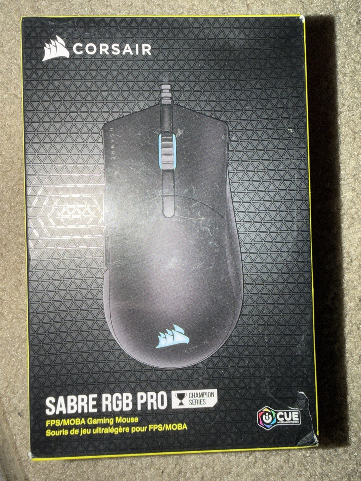 Corsair Sabre RGB Pro Champion Series FPS/MOBA Optical Gaming Mouse Black