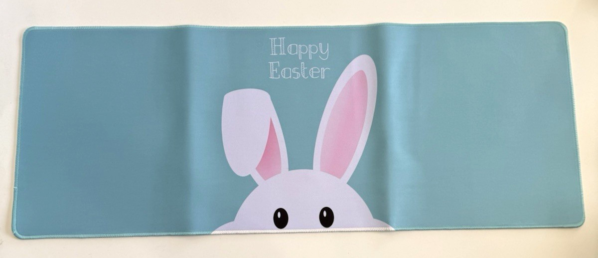 Happy Easter Mouse Pad Desk Bunny Decor Mat