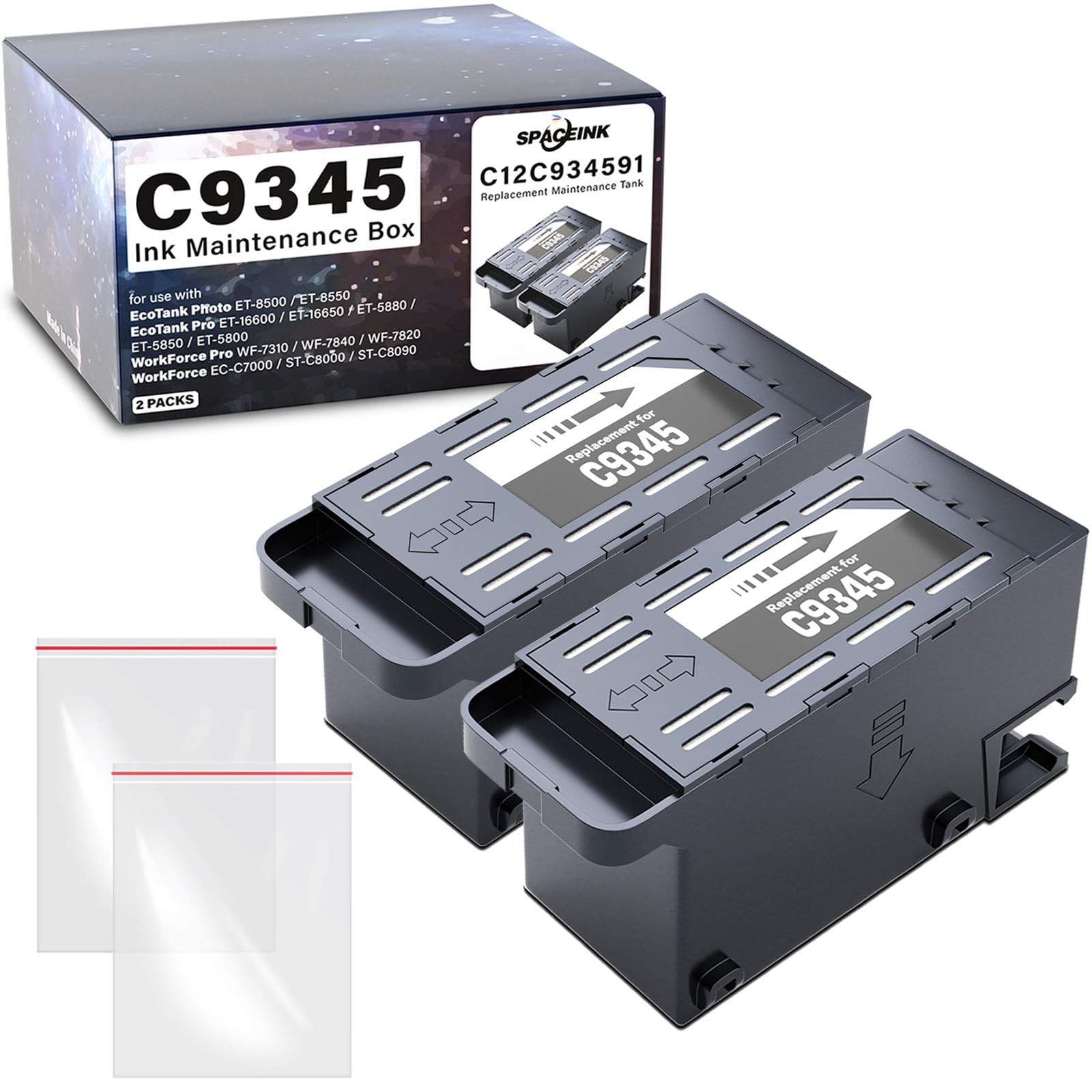 C9345 Ink Maintenance Box 2 Set for ET-8550 ET-5850 ET-16600 ET-16650 ET-5800...