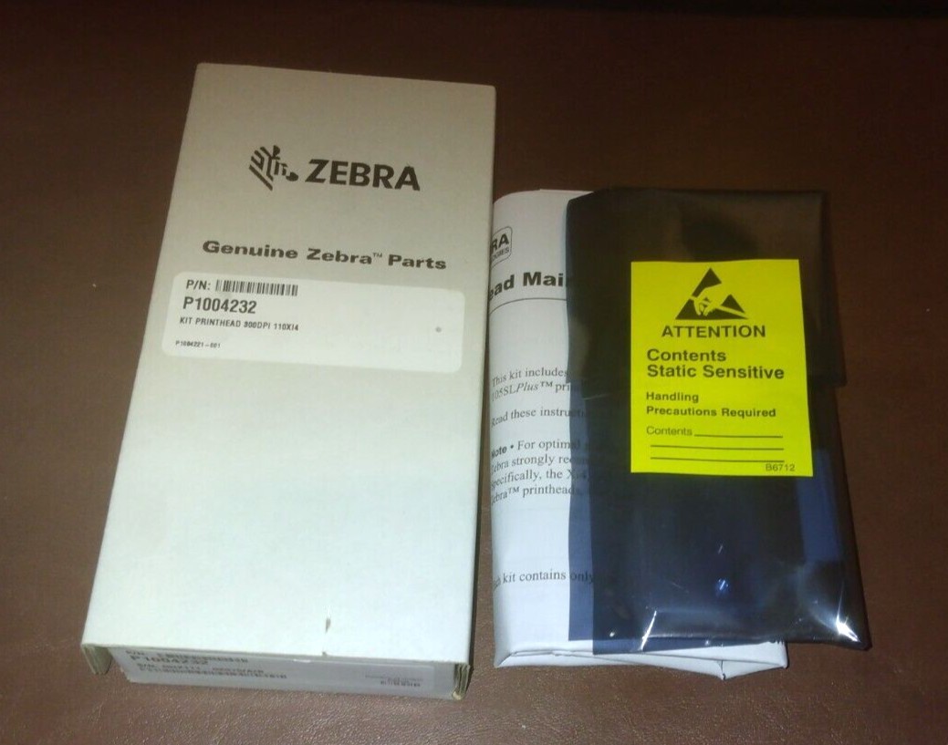P1004232 Genuine New Printhead for Zebra 110XI4 110XIV Thermal Printer 300dpi