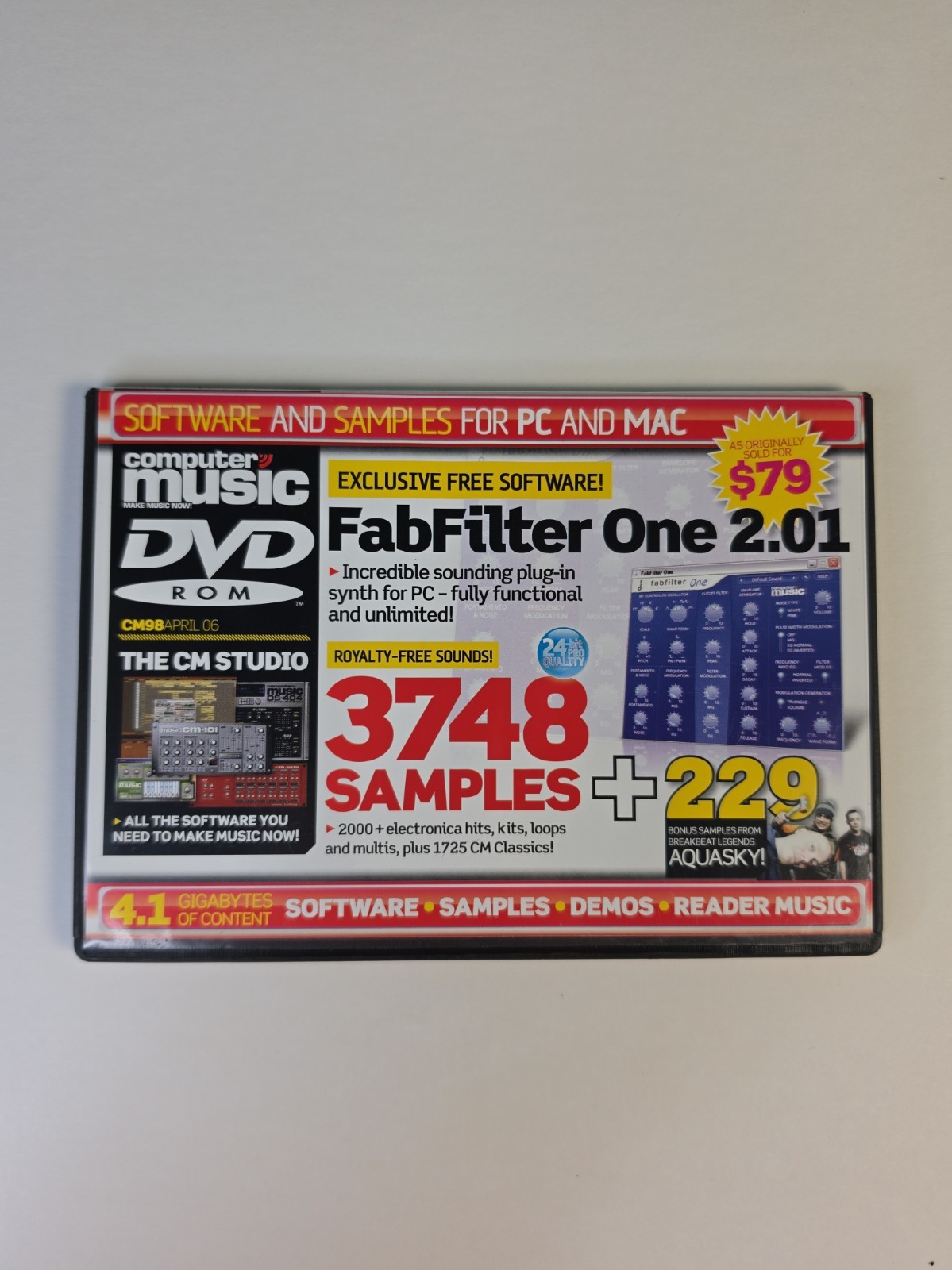 Computer Music CM98 April 06 DVD ROM PC Mac Software Samples Tutorials