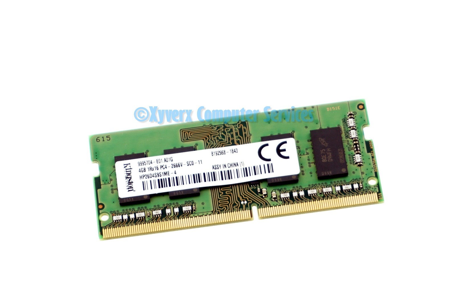 HP26D4S9S1ME-4   GENUINE KINGSTON MEMORY LAPTOP 4GB 1RX16 PC4-2666V-SC0-11 (CA61