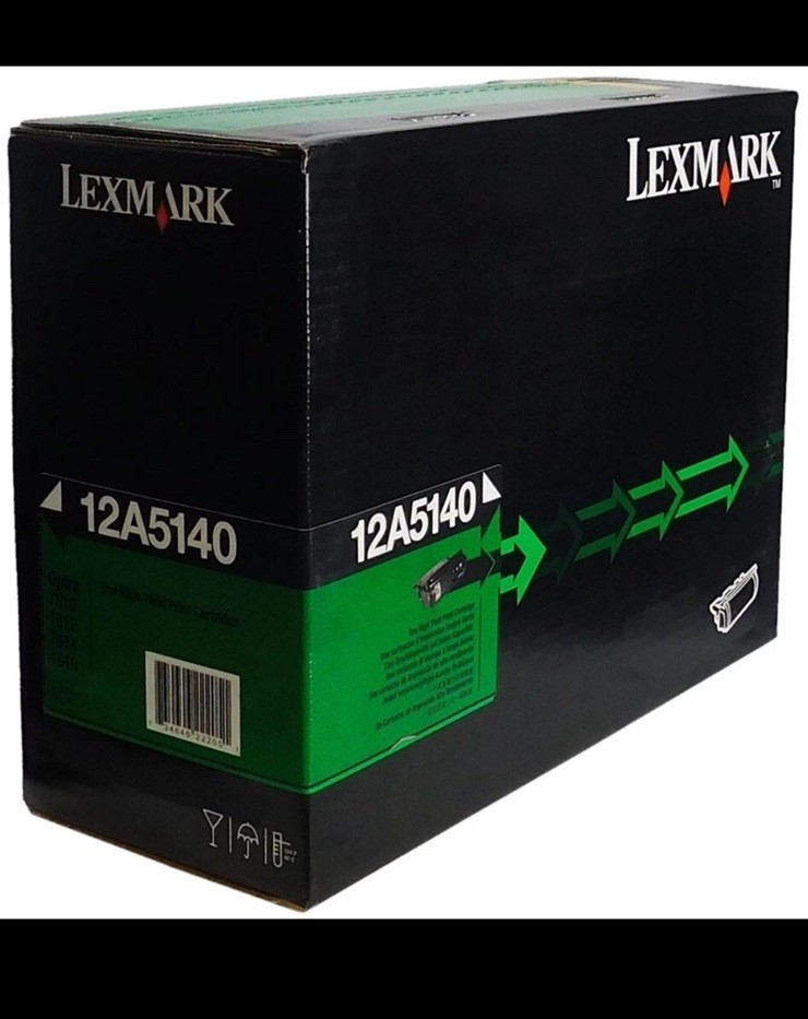 Lexmark 12A5140 High Yield Black Toner Cartridge SEALED Optra T610 T612 New