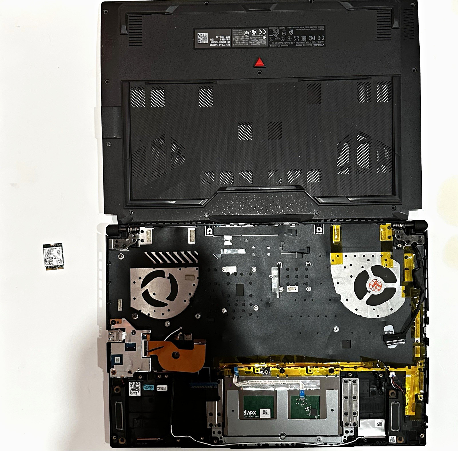 ASUS TUF DASH F15 Screen, Keyboard, touchpad, Body, Hinges, WiFi Card, and more