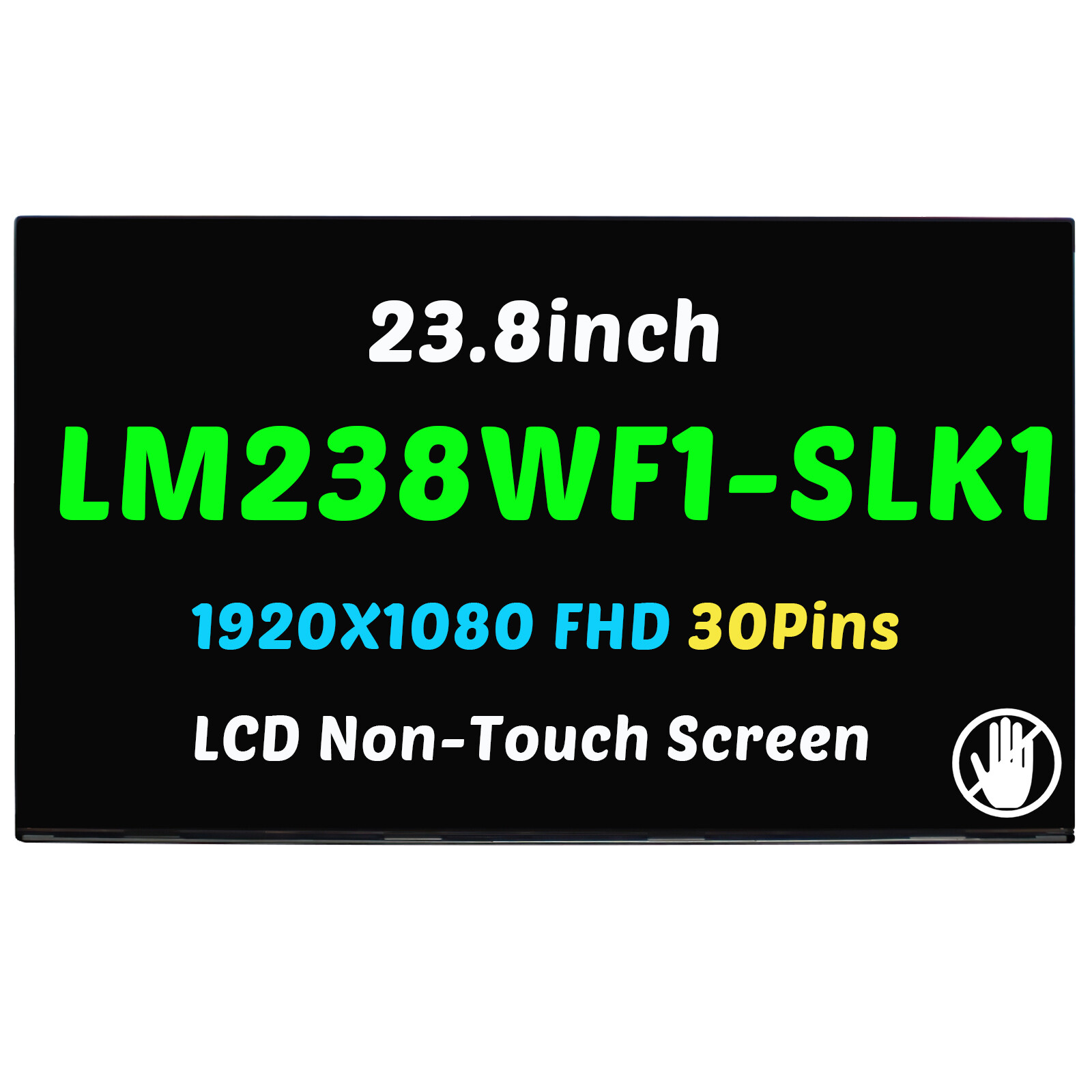 23.8in LCD Screen Display FHD IPS Non-Touch for HP Pavilion 24-B Series 24-B223W