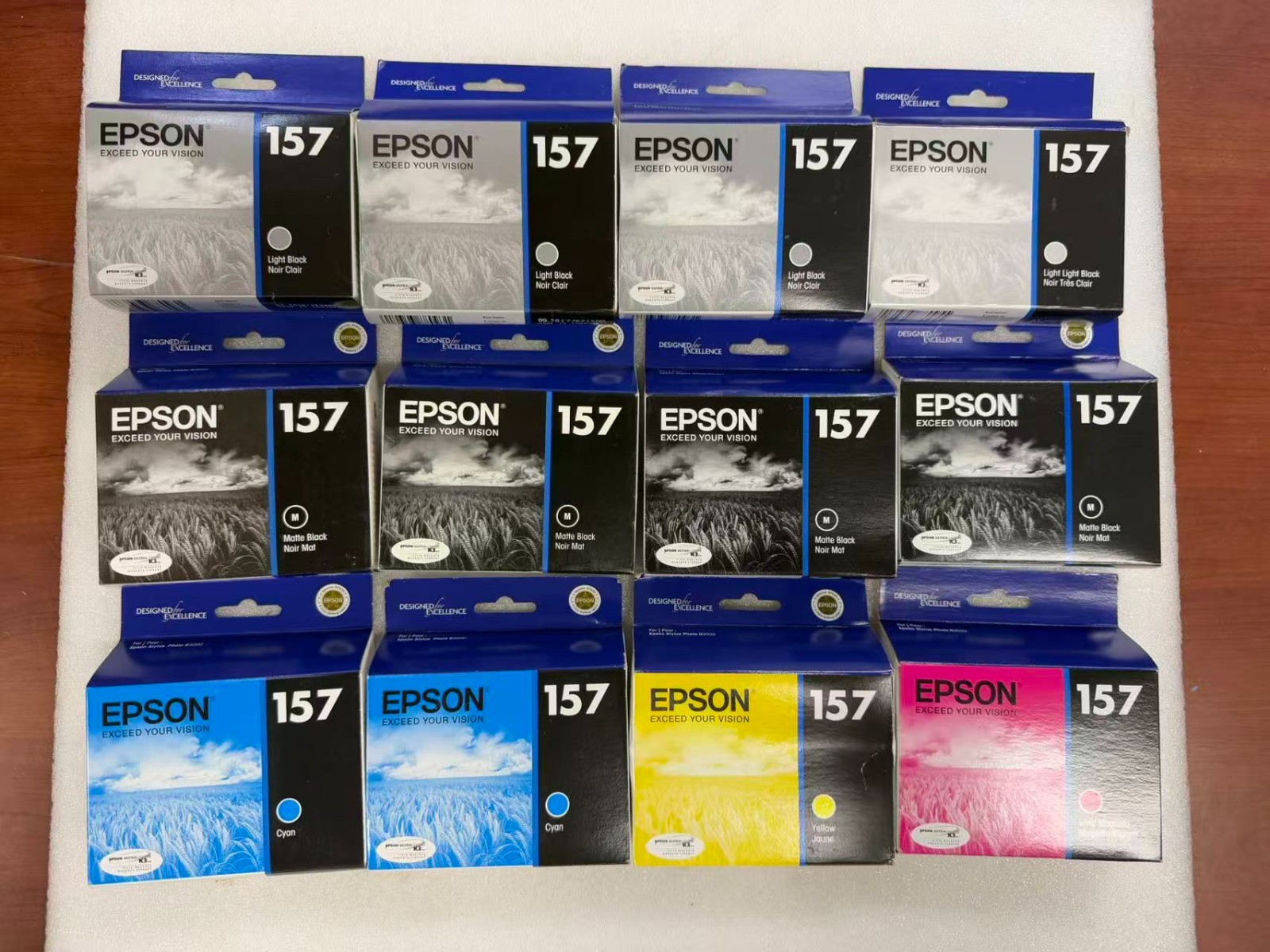 Set of 12 Genuine Epson 157 Ink Cartridges T1577 T1579 T1578 T1572 T1574 T1573..