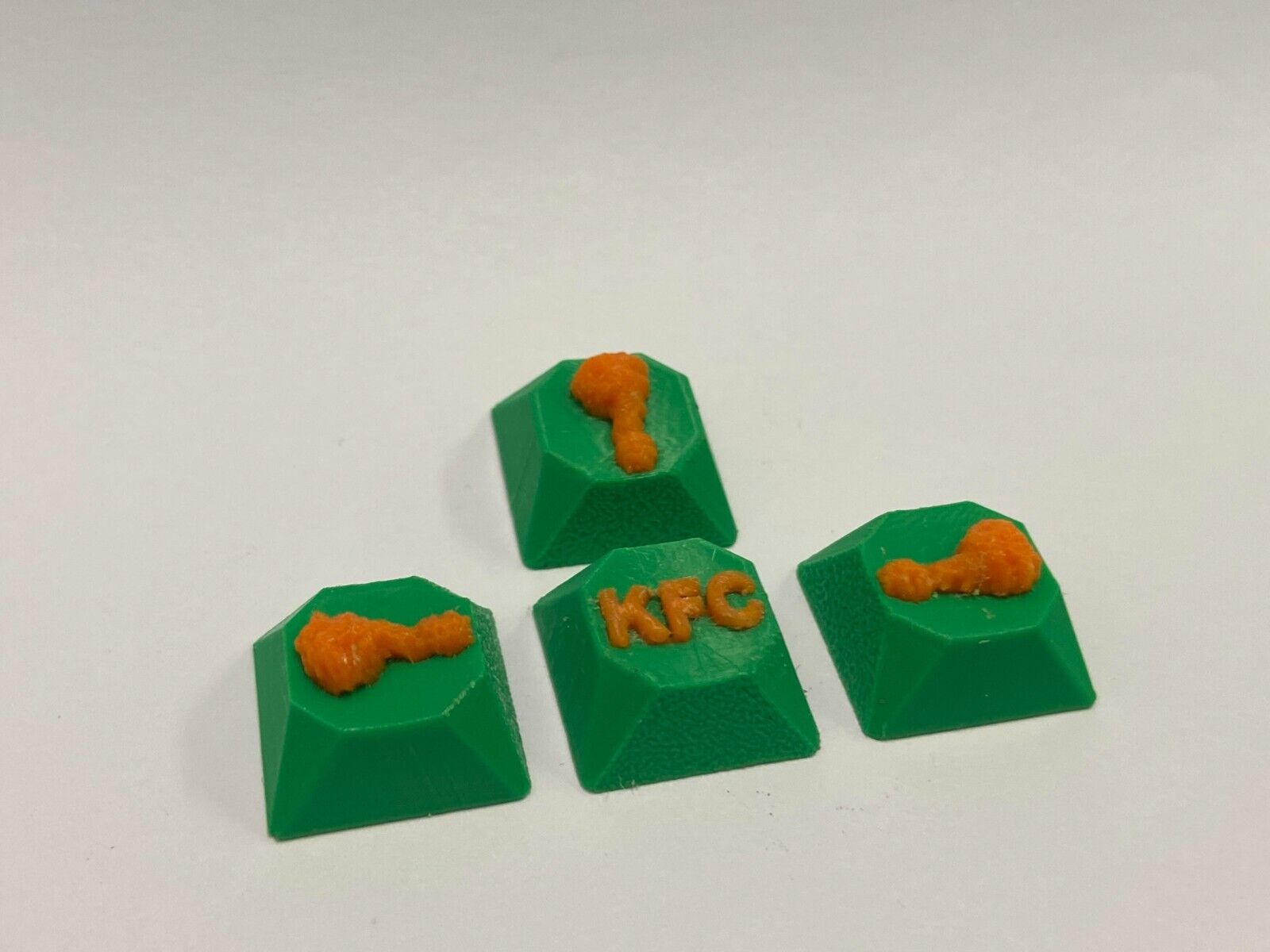 3D Printed Custom Made Key Caps (Multi-color is included). Set of 4 keys.