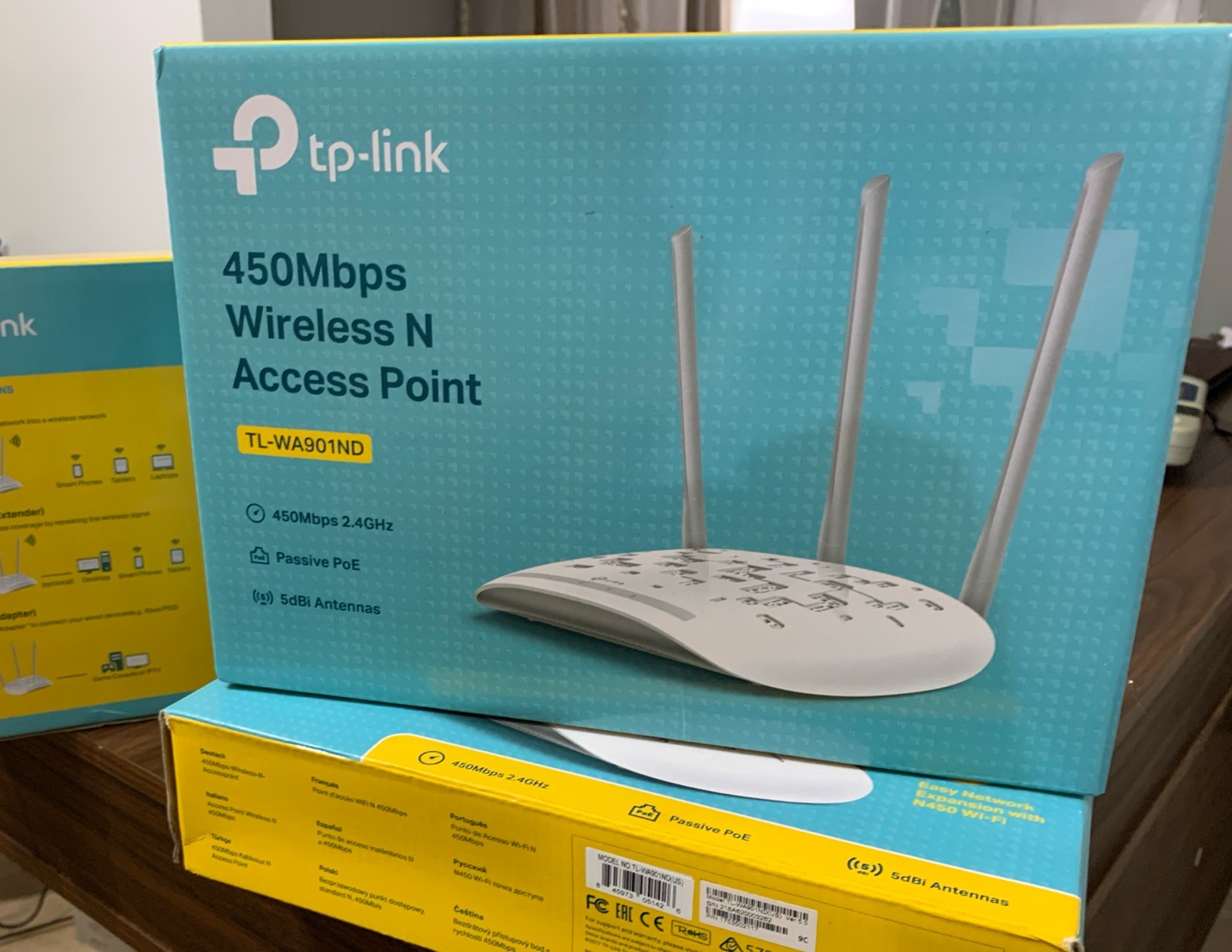 TP-Link TL-WA901ND 450Mbps Wireless N Access Point Antennas POE Inject Brand New
