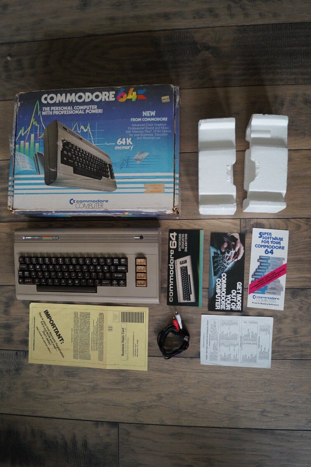 Vintage Commodore 64 Personal Computer * CIB * Untested *