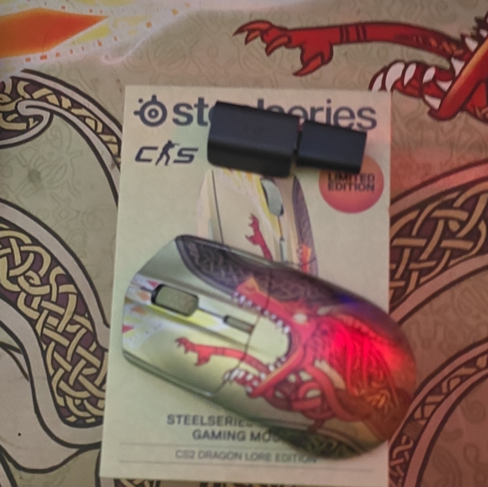 SteelSeries CS2 Dragon Lore Edition Wireless Gaming Mouse Counter Strike NEW