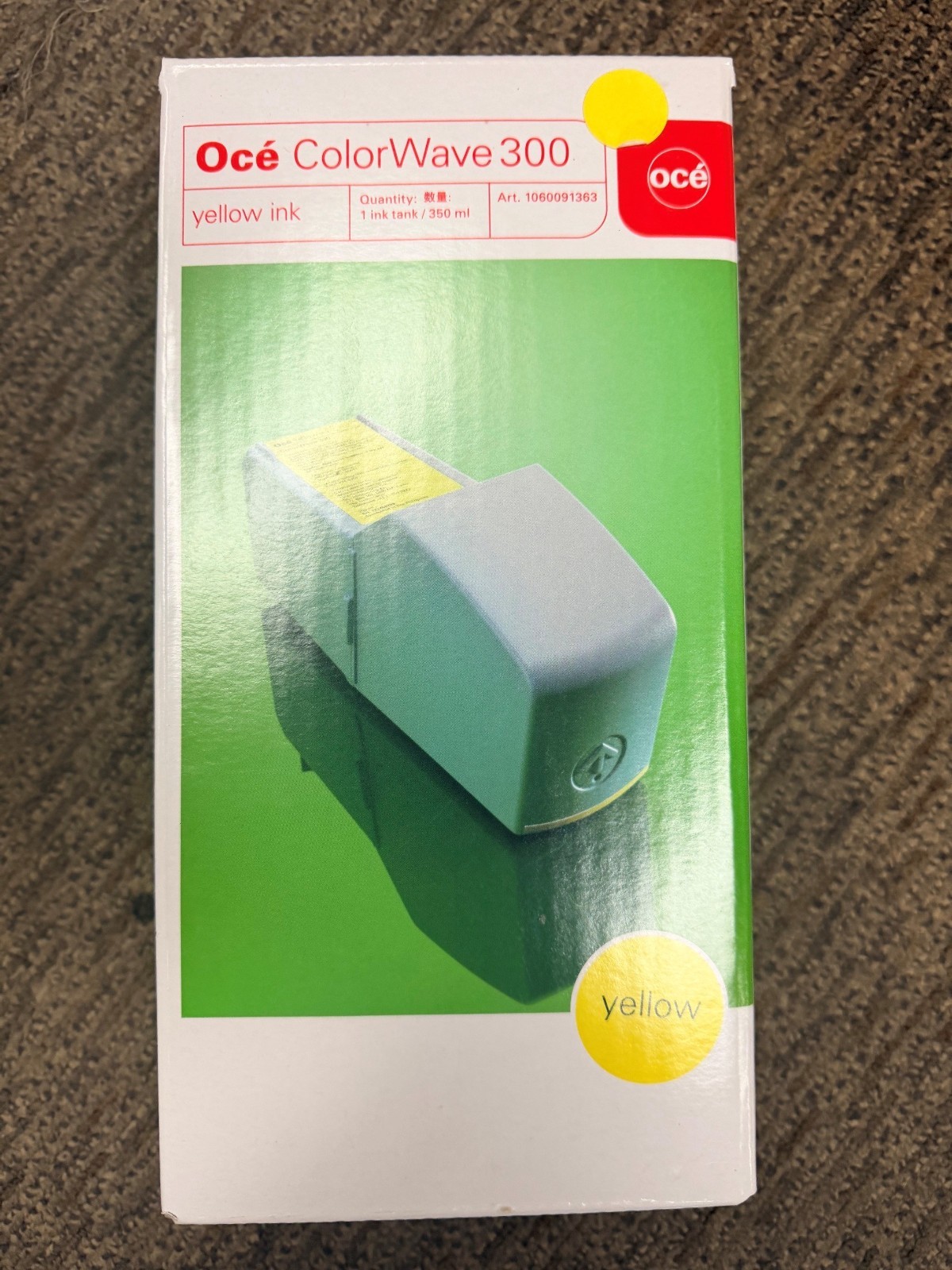 New Sealed Oce Colorwave 300 Yellow Ink Tank 1060091363 400ml