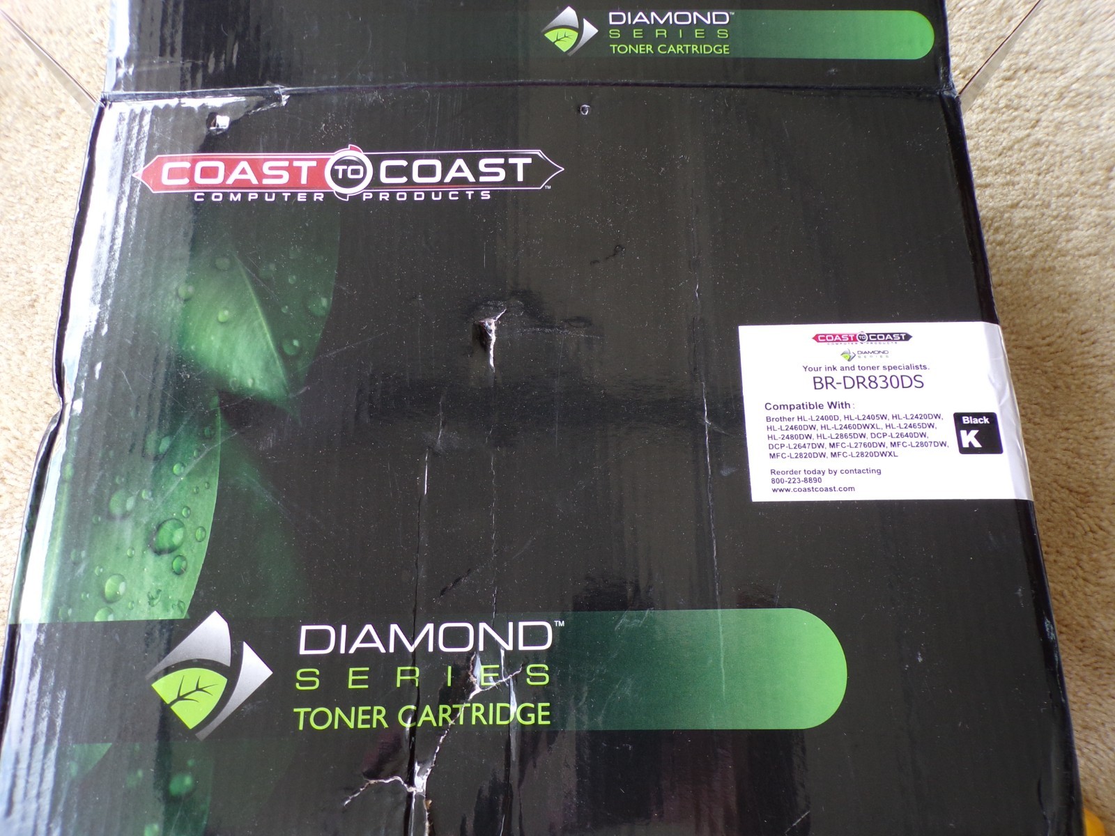 Coast to coast Toner Replacement BLACK INK Cartridge BR-DR830DS @pS