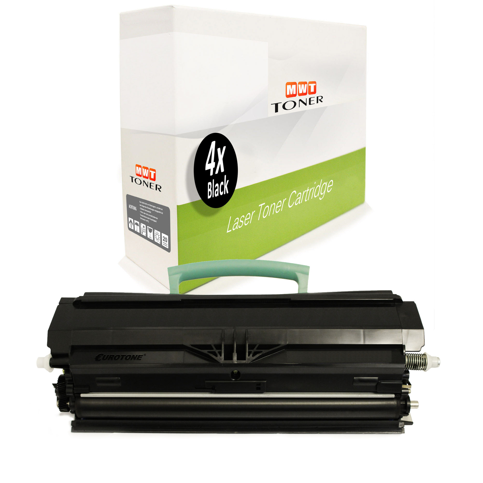 4x Cartridge for Lexmark E-460-DW