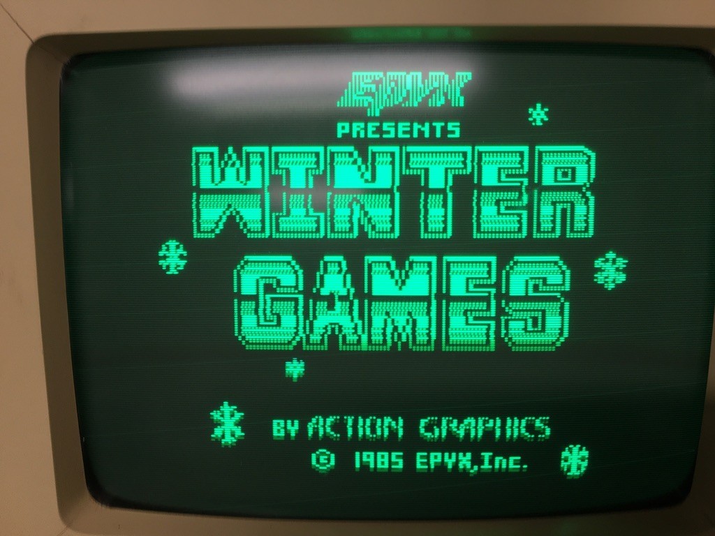 Apple 2 Software : WINTER GAMES by EPYX
