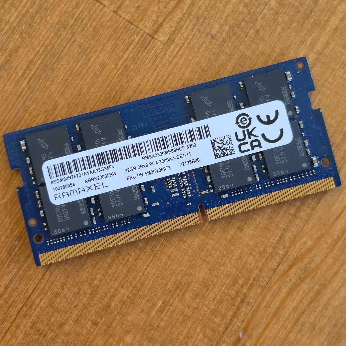 32GB Ramaxel DDR4 PC4-3200 Laptop Memory RAM 260 SODIMM 3200AA RMSA3330ME88HCF