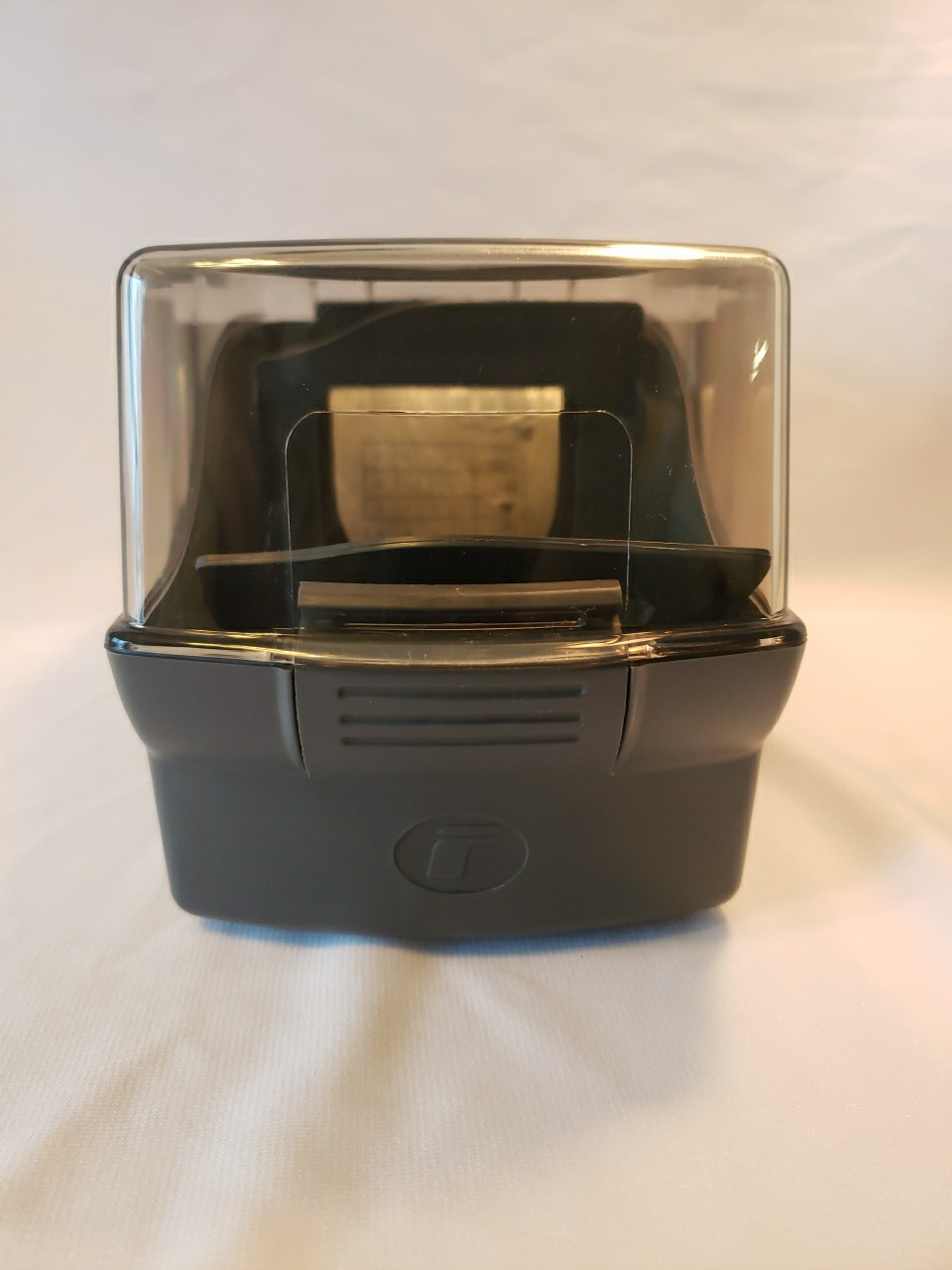 Fellowes Vintage Soft Works Diskette Tray Container Charcoal Gray