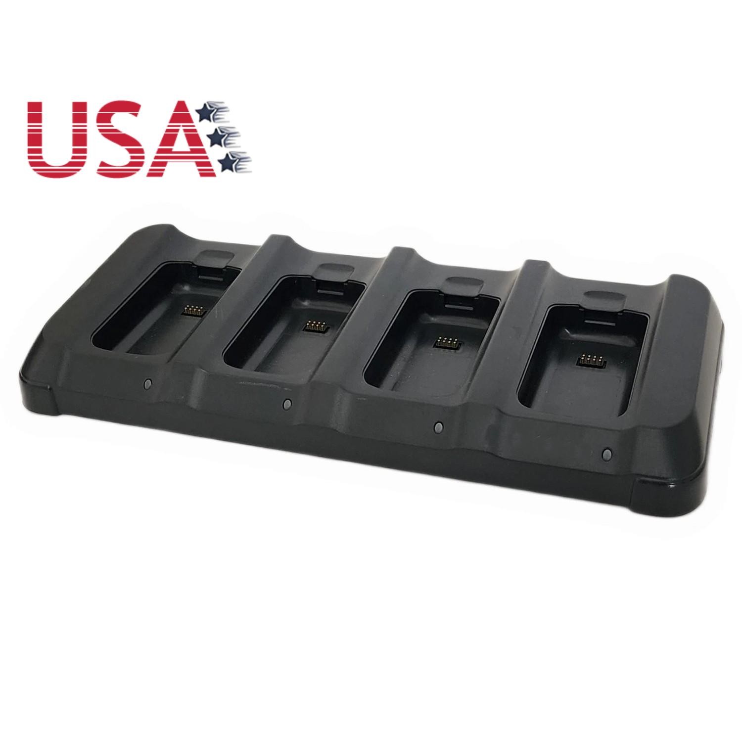 US 4-Slot Battery Charger + Power Supply For Honeywell EDA61K EDA60K CK3X CK70