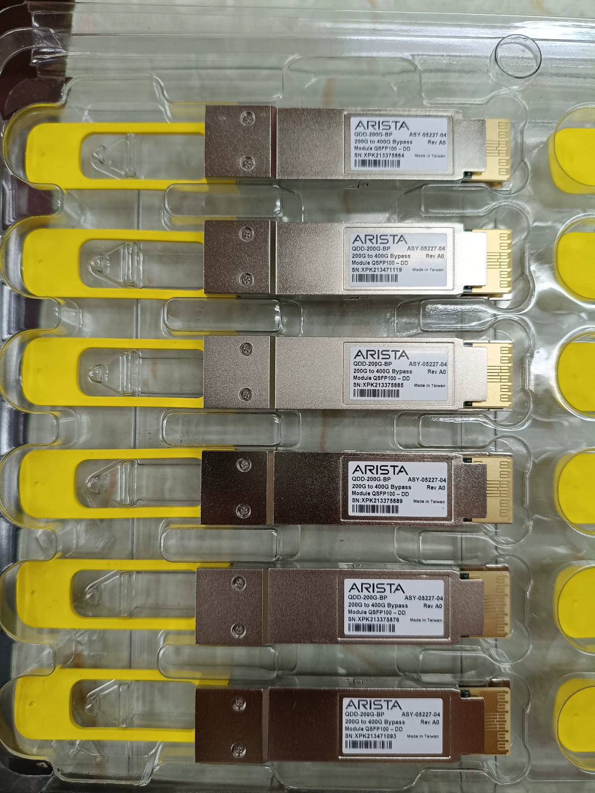 ARISTA QDD-200G-BP ASY-05227-04 200G TO 400G Bypass QSFP100 DDtransceiver Module