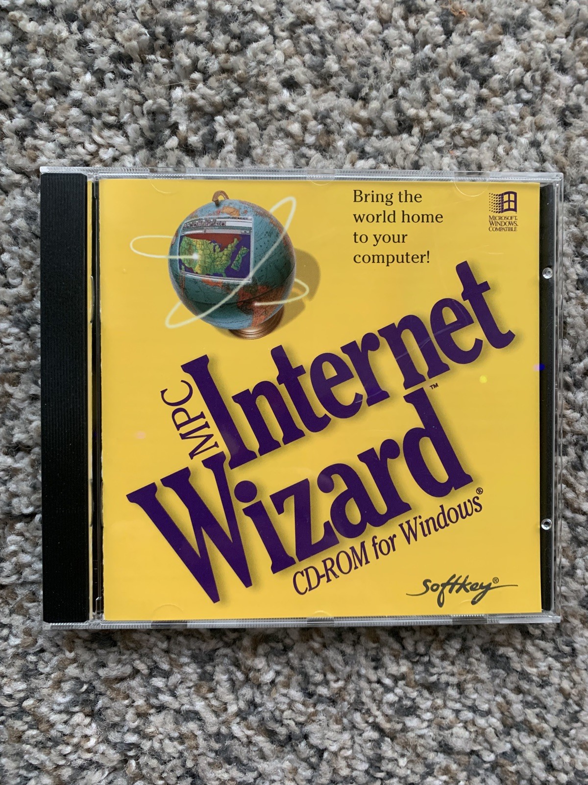 MPC Internet Wizard CD-ROM for Windows PC 1995 Windows 3.1 + Disc Case Vintage