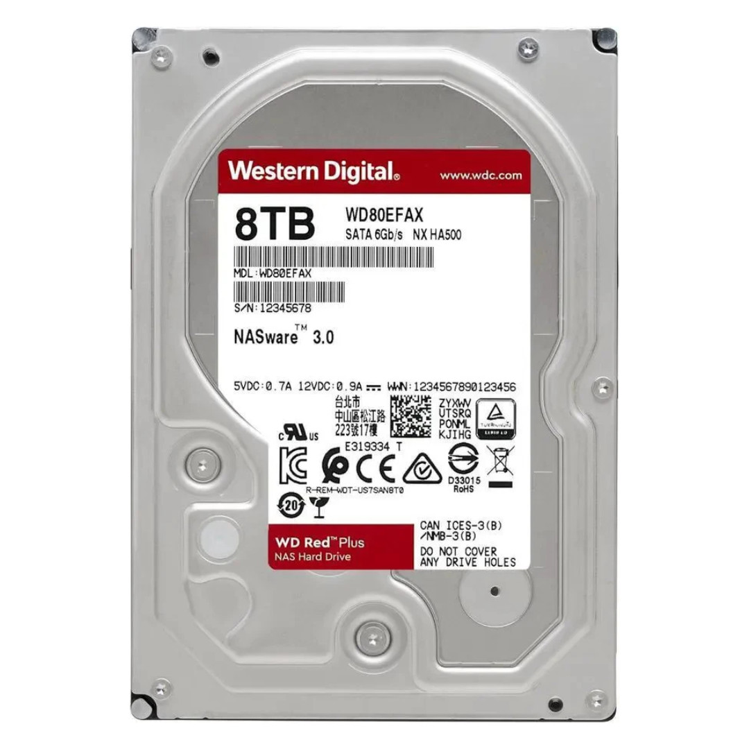 DEFECTIVE Western Digital Red Plus 8TB NAS HDD WD80EFAX 5400RPM SATA 6Gb G3D