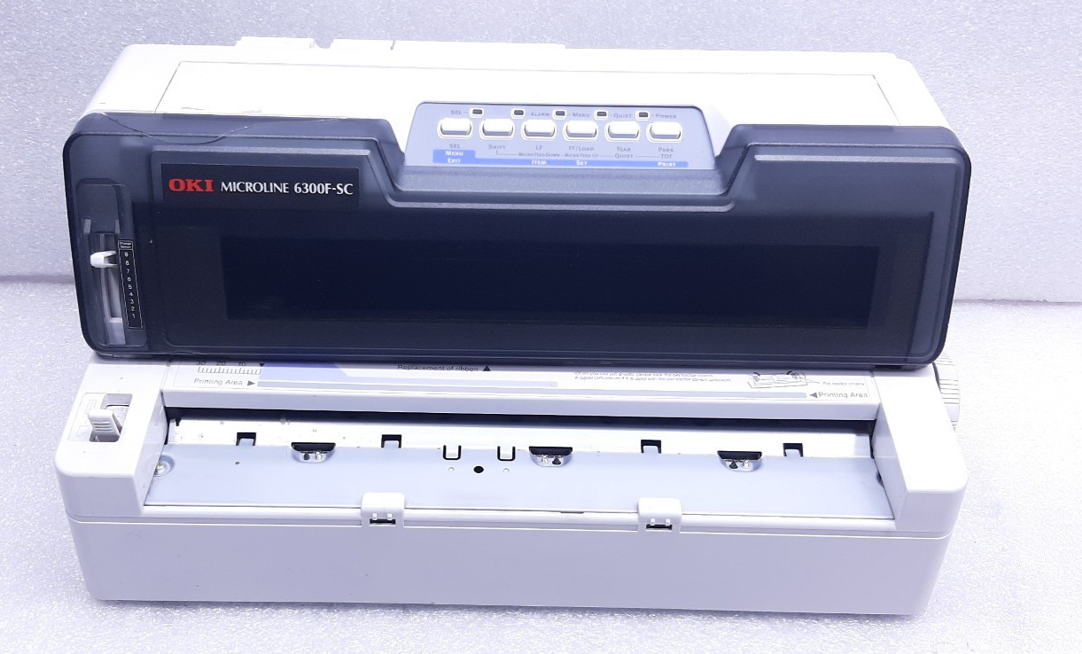 OKI Microline 6300F-SC 24-Pin Flatbed Dot Matrix Impact Printer (UNTESTED) 1 #99