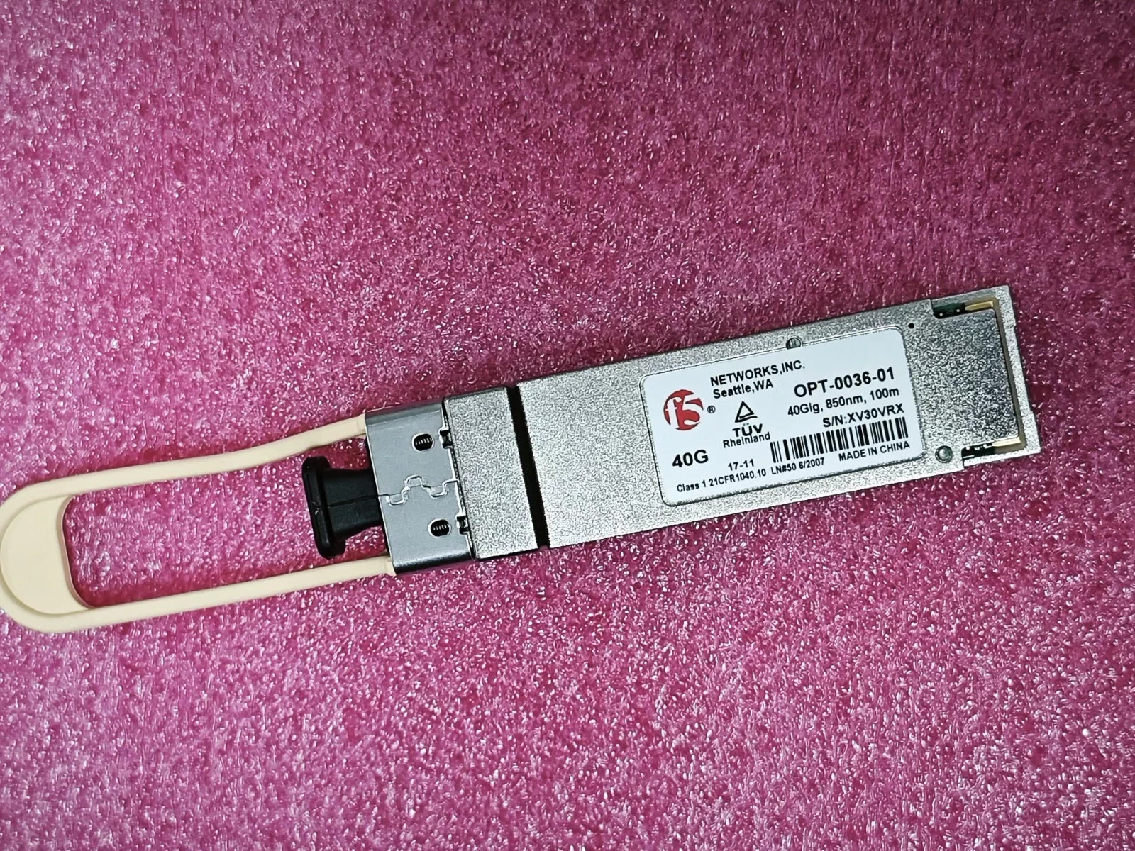 1PCS F5 Networks OPT-0036-01 F5-UPG-QSFP+ 40GBASE-SR4 100m QSFP+SR4 850nm Module