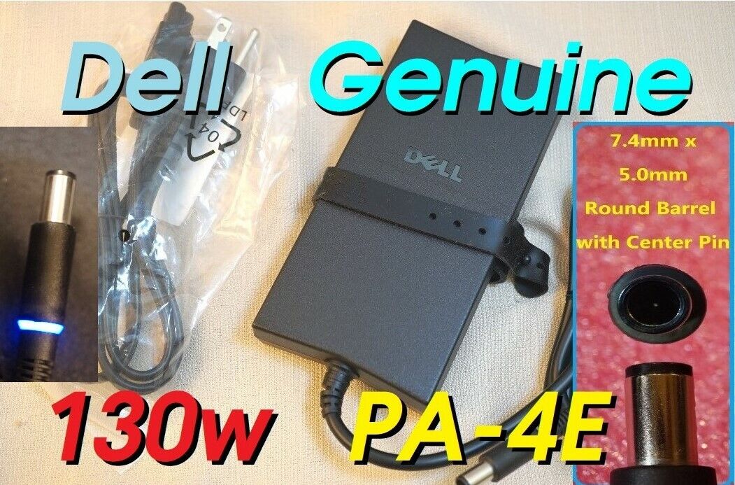 Dell genuine OEM XPS 130W docking SLIM PA-4E AC adapter charger VJCH5 0VJCH5 
