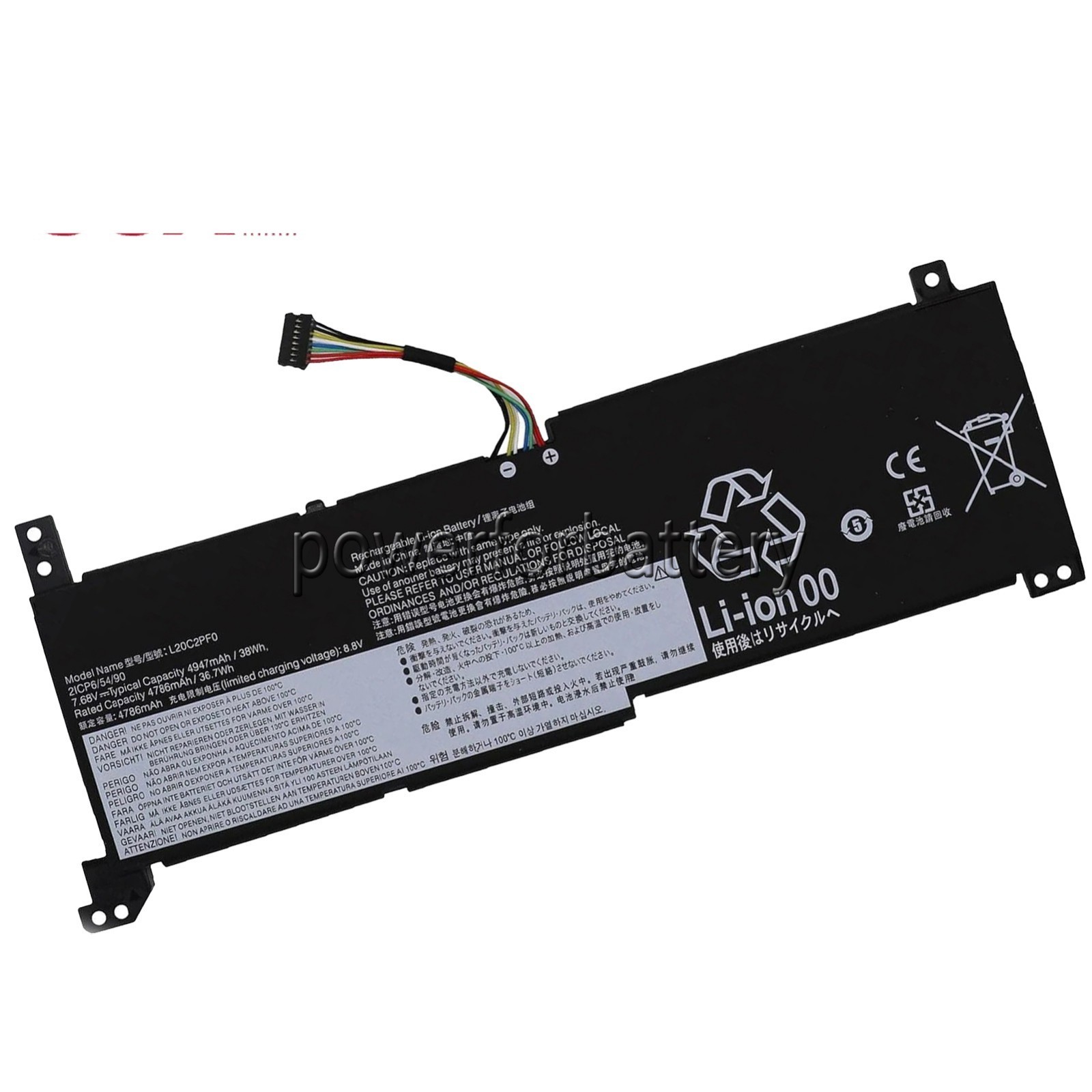 38Wh L20M2PF0 L20C2PF0 L20M2PF8 L20L2PF0 L20B2PF0 Battery For Lenovo Ideapad S14