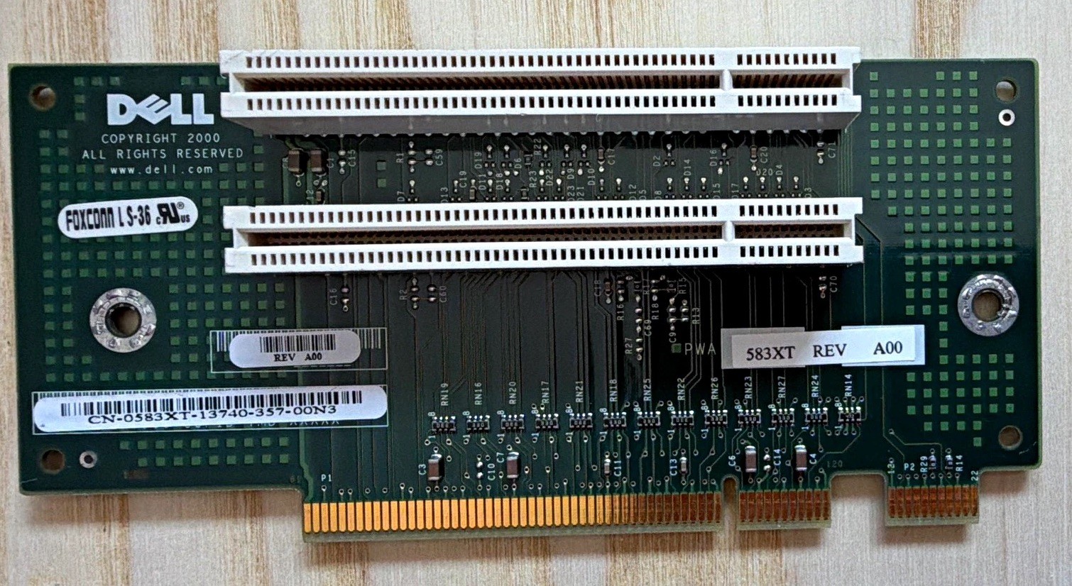 READ DETAILS Dell PCI Riser Card MPN 0S83XT CN-0S83XT-13740-357-00N3 Adapter