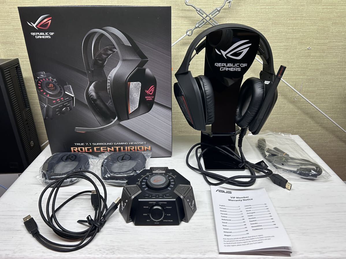 ASUS ROG Centurion True 7.1 Surround Sound Gaming Headset PC Console With Box