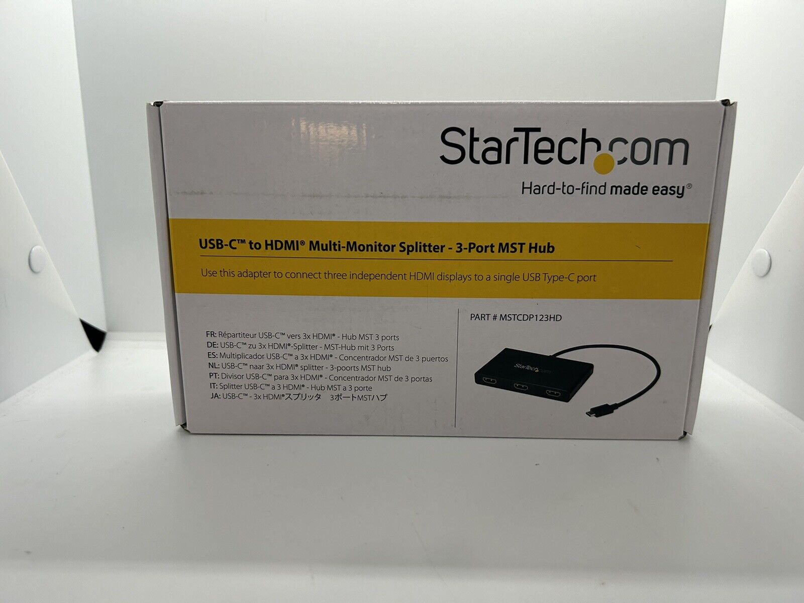 StarTech.com 3-Port Multi Monitor Adapter - USB-C to 3x HDMI Video Splitter - US