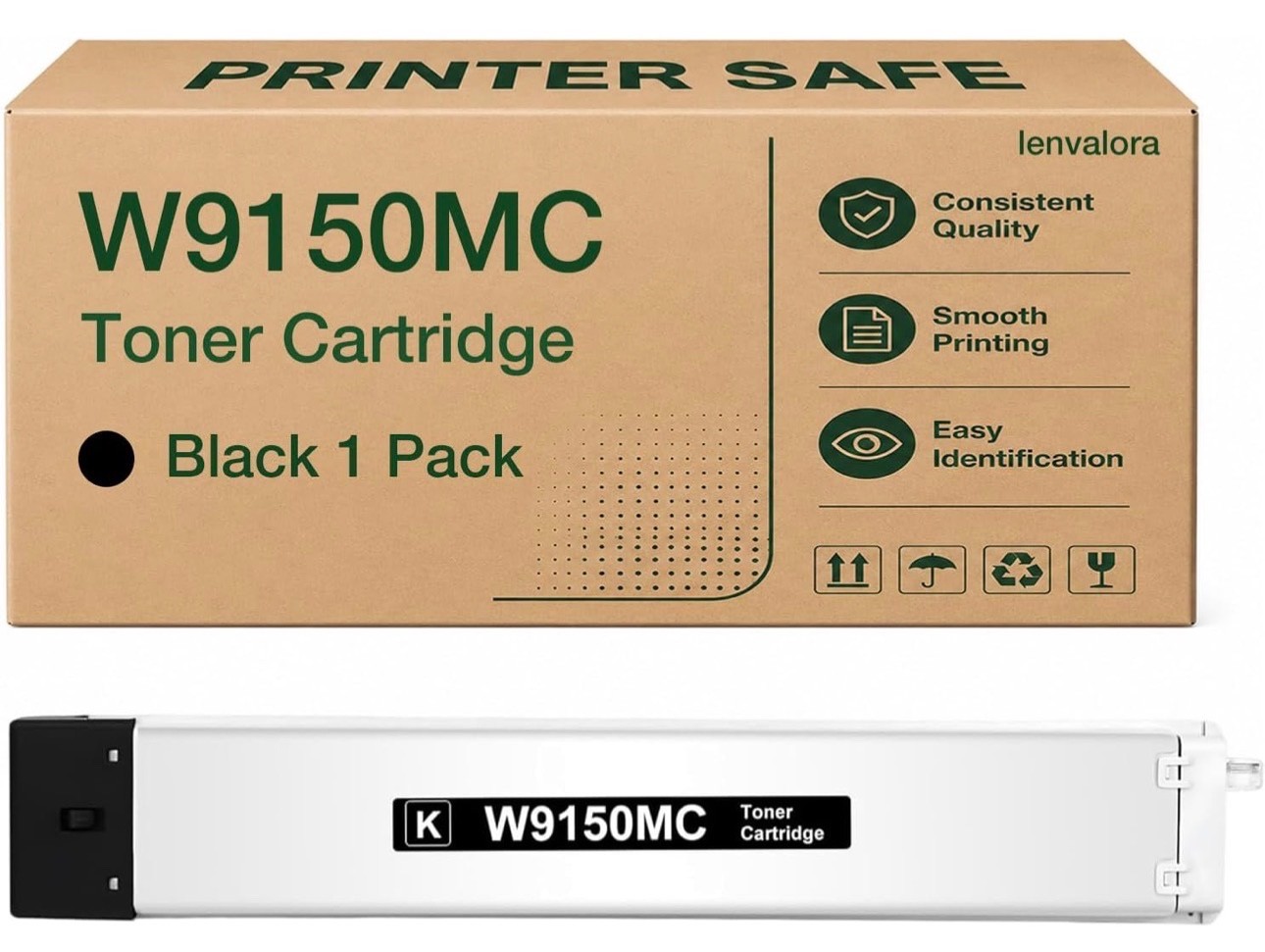 W9150MC Black Toner Cartridge High Yield for Color LaserJet Managed MFP E78625dn